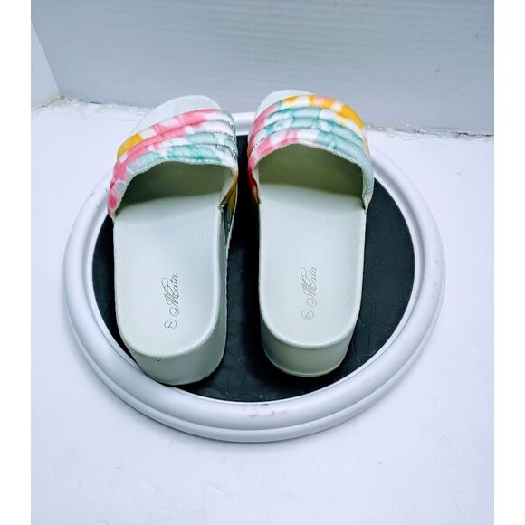 Womens Tie-Dye Rhinestone Slide Sandals Size 38 - Picture 5 of 6